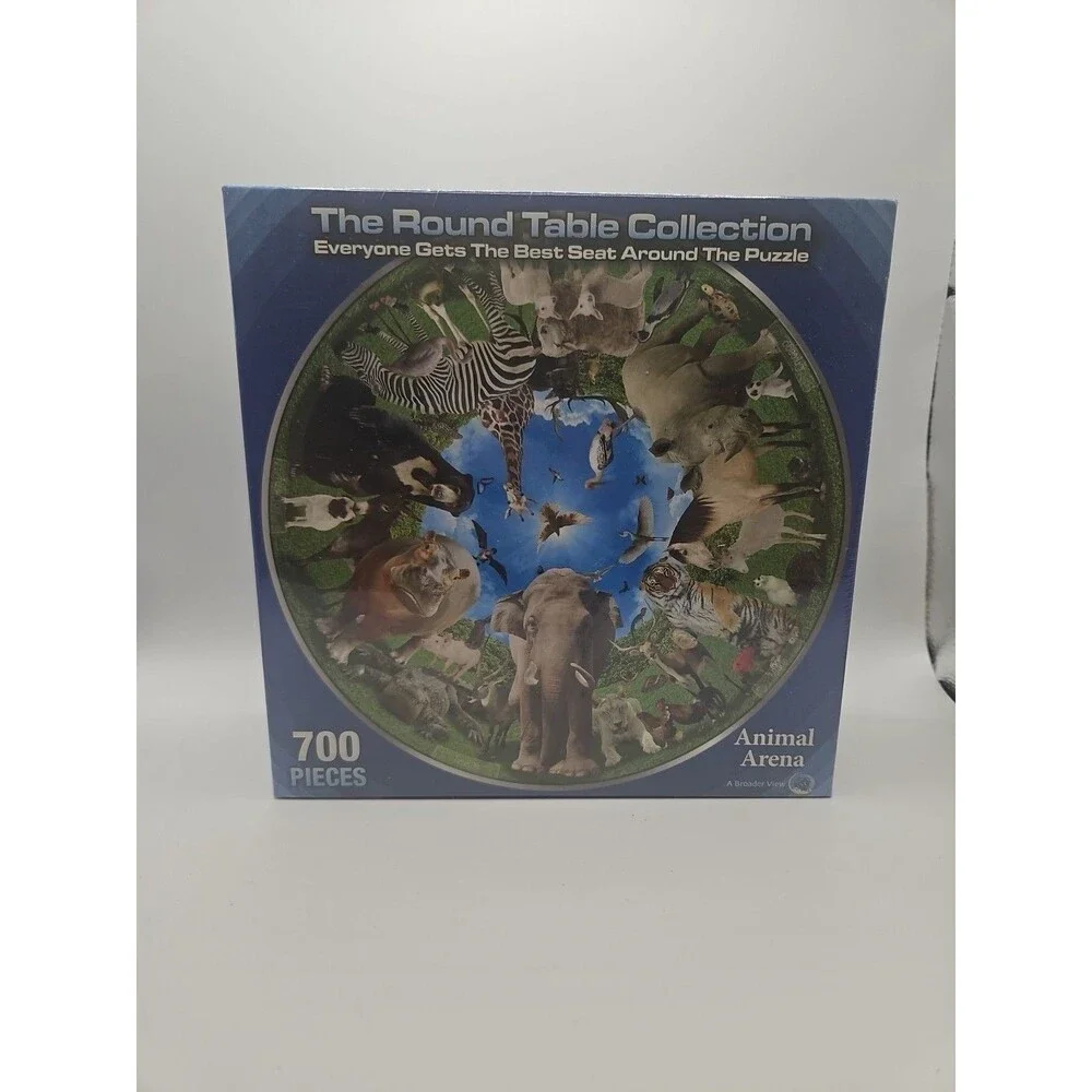 Jigsaw Puzzle Animal Arena 700 Piece Puzzle The Round Table Collection New Seal